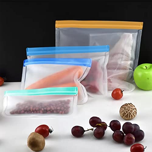 Reusable Food Storage Bags PEVA Ziplock Bags Snack Bags Sandwich