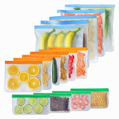 Reusable Food Storage Bags Ziplock Reusable Leakproof Freezer Bags Gallon  Bags For Fruits Vegetables Food Storage Containers - AliExpress