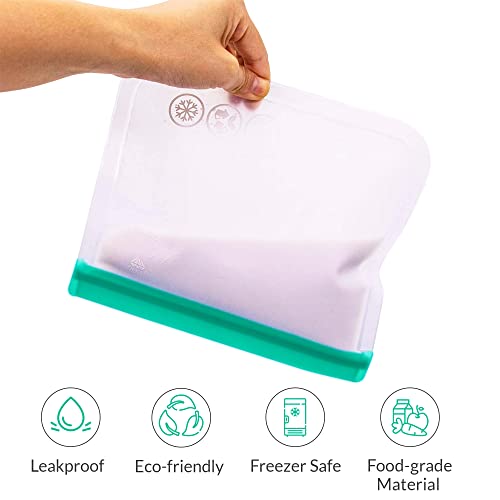 Lilymeche Concept  22 Pack Reusable Storage Bags, BPA FREE(4 Gallon Z